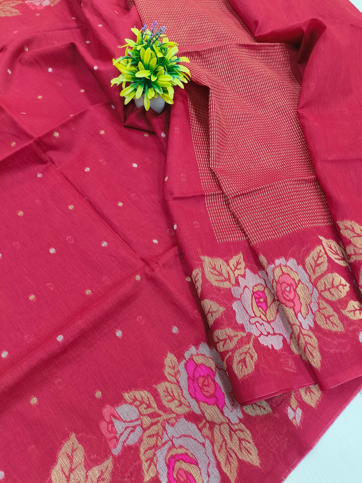 Lenin jute saree