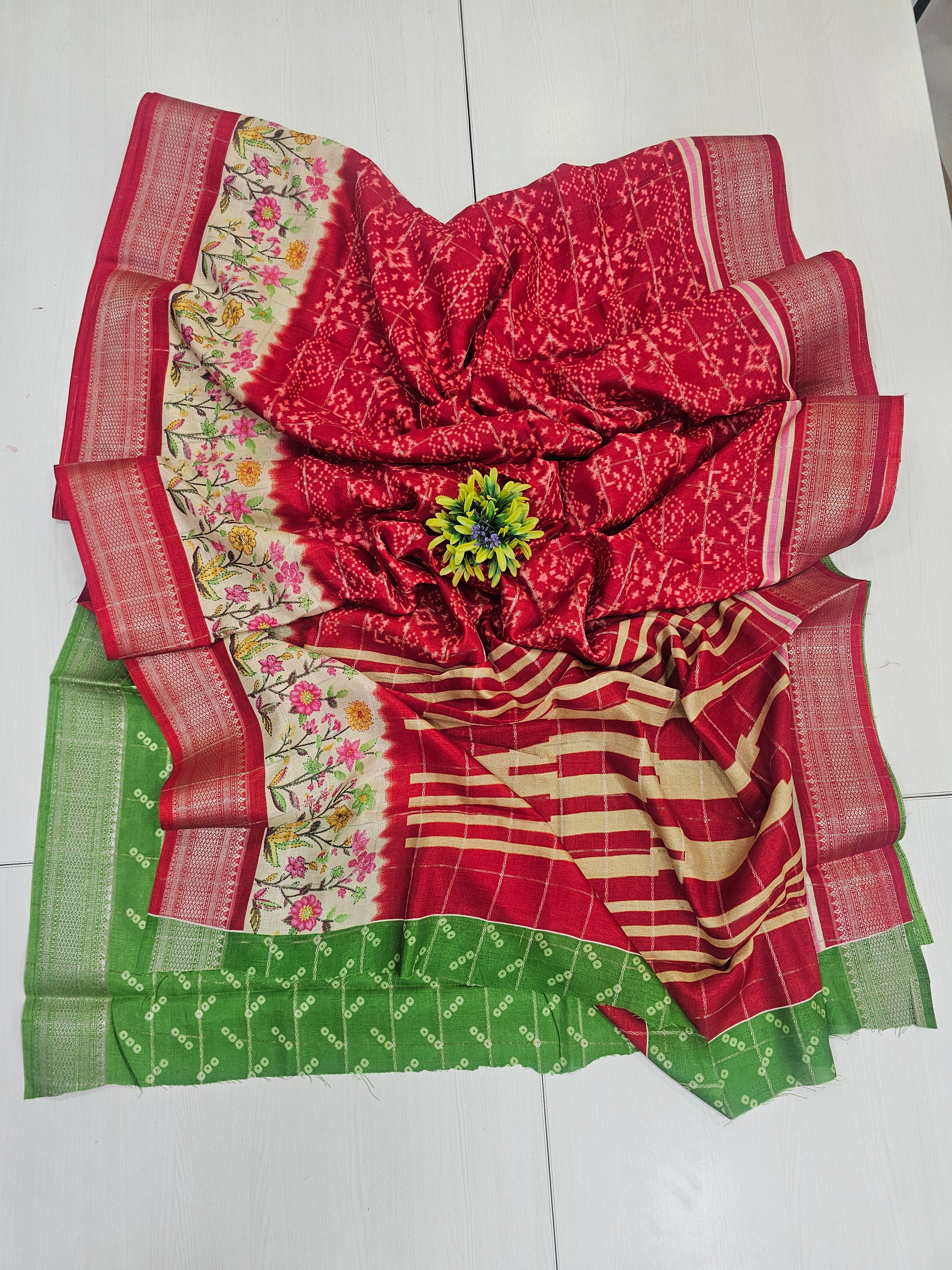 Office Wear Red Saree