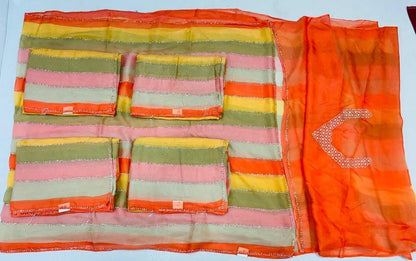 Premium cocktail saree With stone work