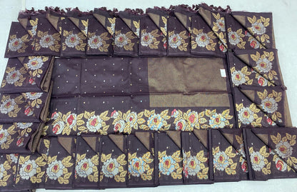 Lenin jute saree