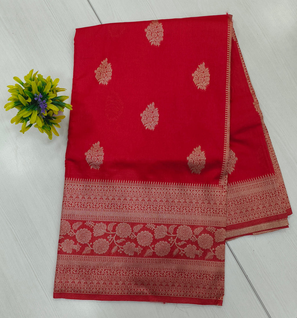Exclusive Fancy Red Saree
