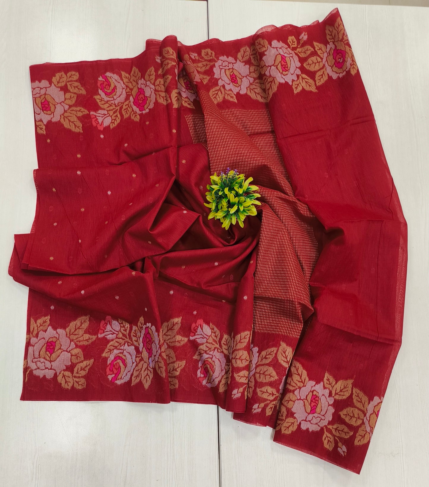 Lenin jute saree