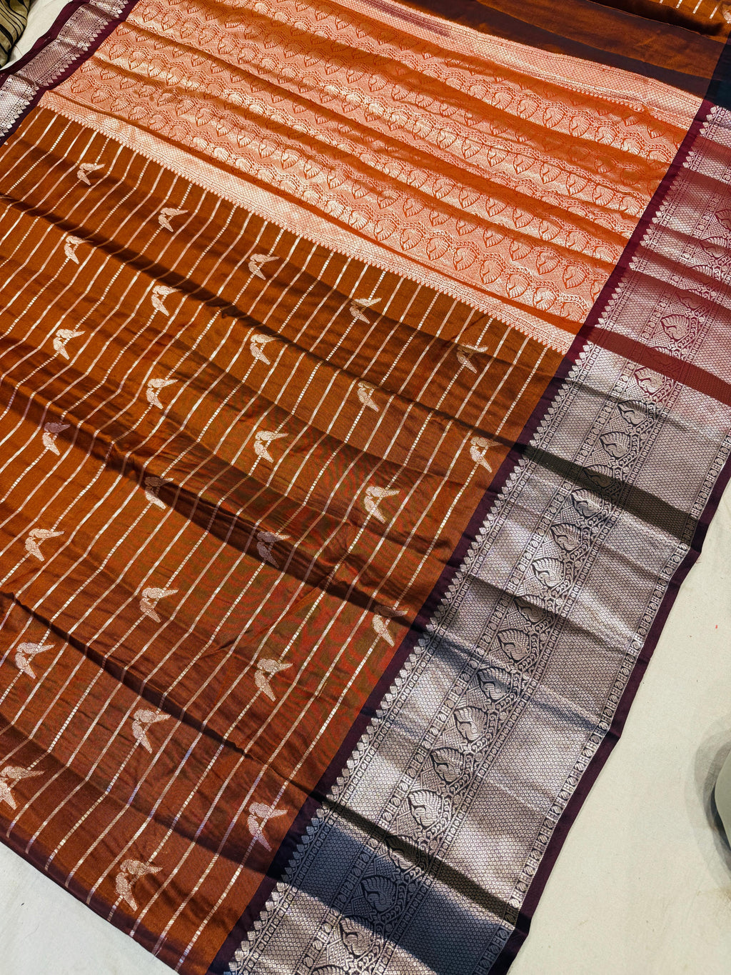 Banarasi Fancy Sarees With Rich Pallu Self Colour Brocade Blouse