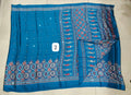 Azrak Sarees With Border Flower Design