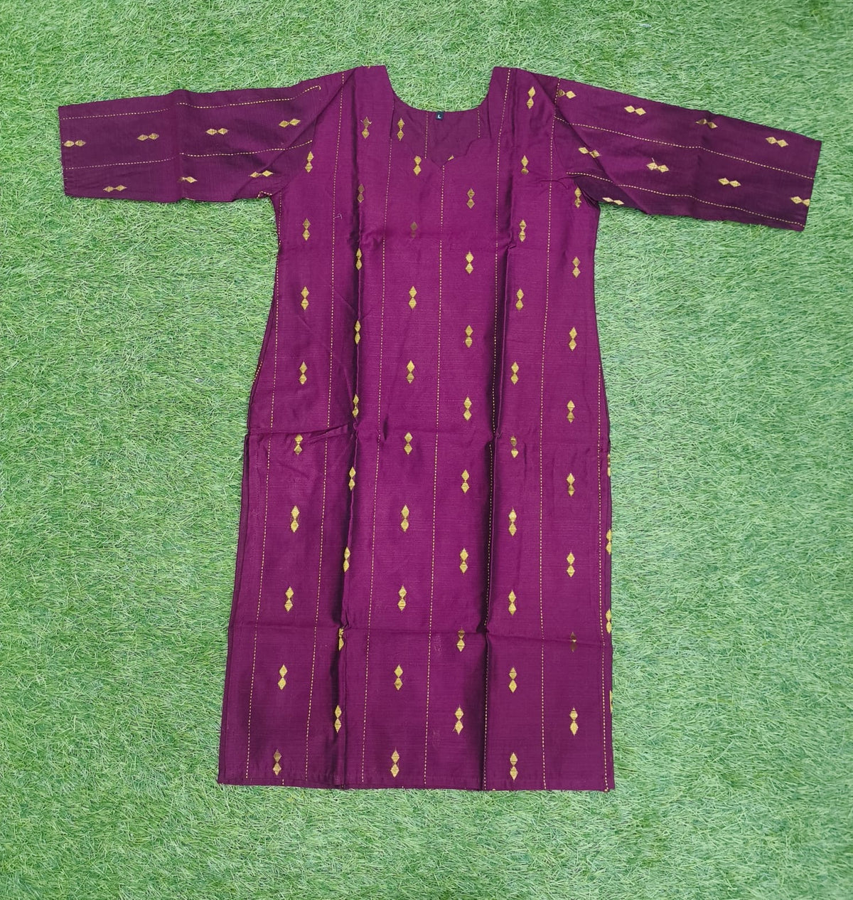 Brown Raw Silk Kurtis