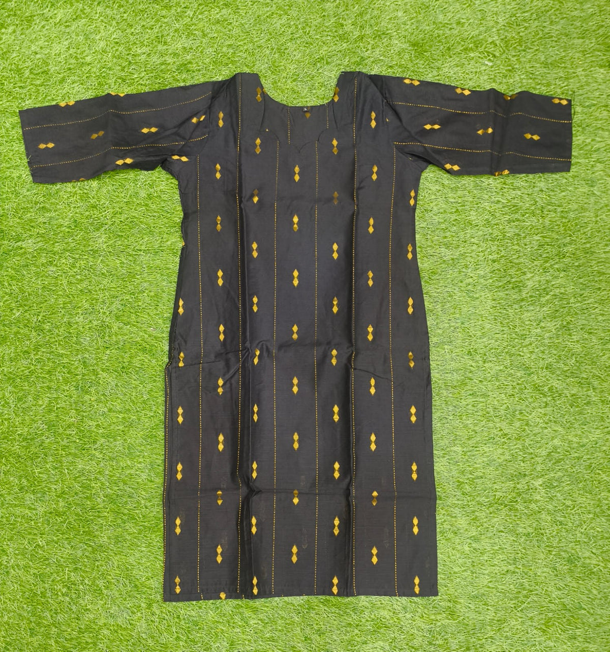Black Raw Silk Kurtis