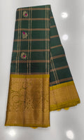 Vintage Pattu Sarees Big Checks