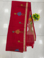 Linen Jamadhani Swan & Parrot  Model