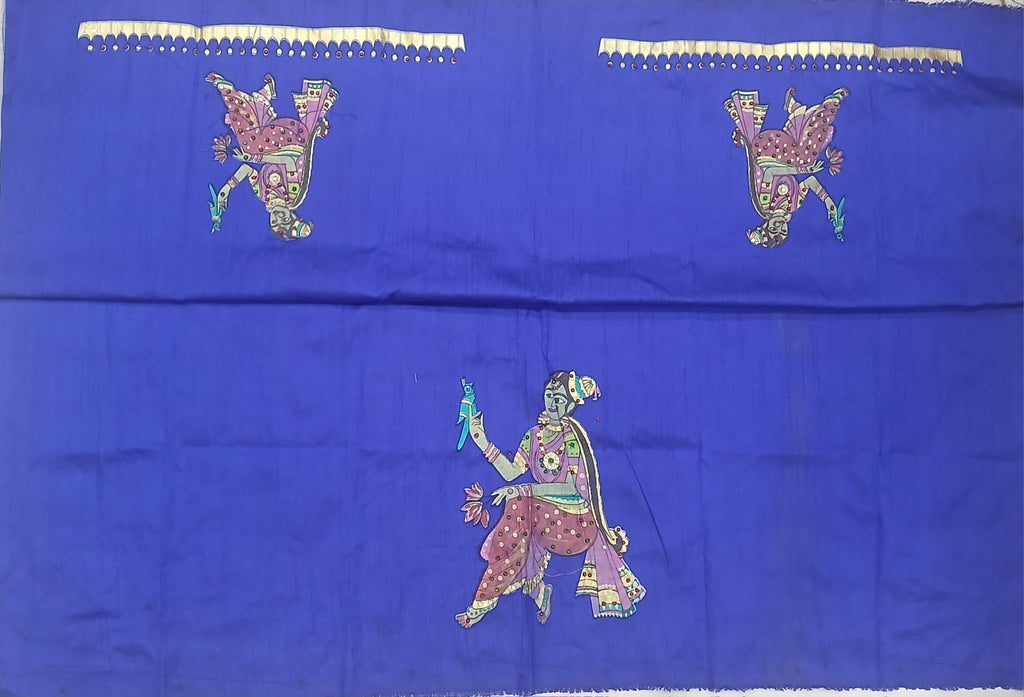 Thanjavur Paint Blouses With Dancer Design