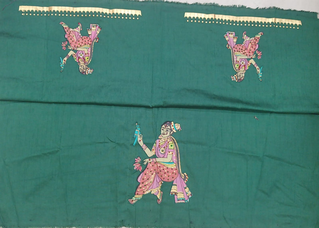 Thanjavur Paint Blouses With Dancer Design