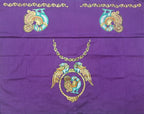 Thanjavur Paint Blouses With Big Peacock Design