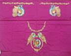 Thanjavur Paint Blouses With Big Peacock Design