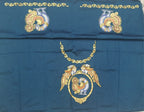 Thanjavur Paint Blouses With Big Peacock Design