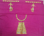 Thanjavur Paint Blouses With Temple Art Work Design