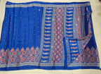 Azrak Sarees With Border Flower Design