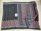 Azrak Sarees With Border Flower Design