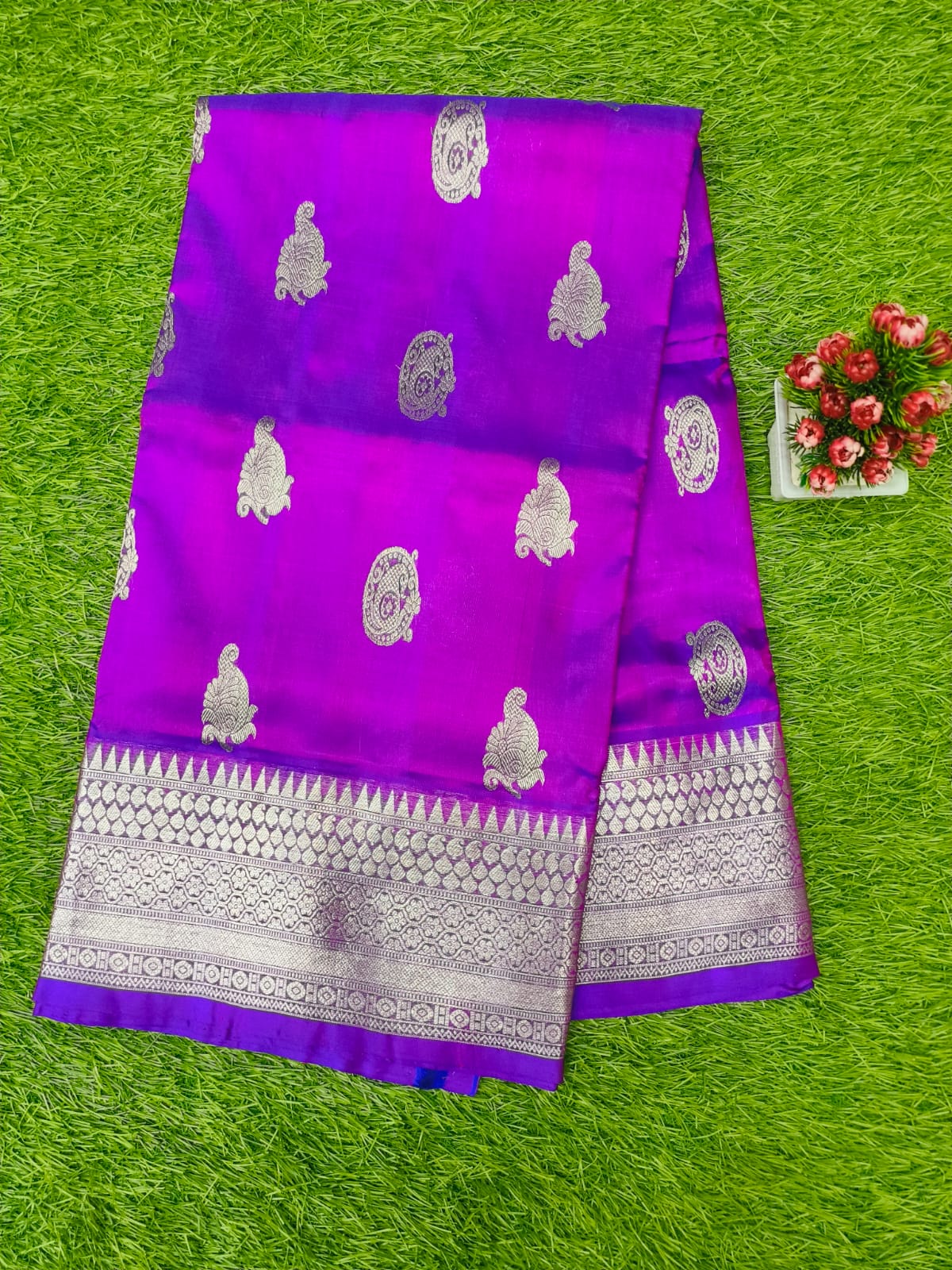 Navaratri Special Purple Colour