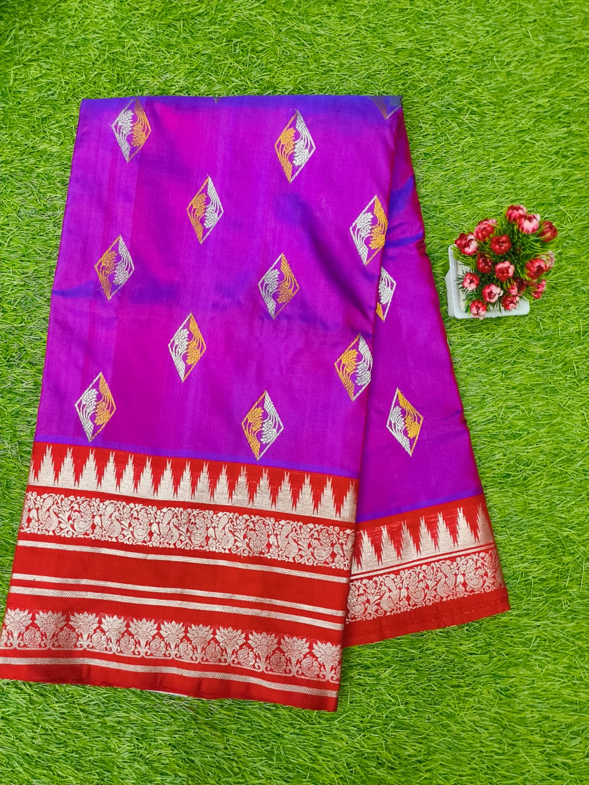 Navaratri Special Purple Colour