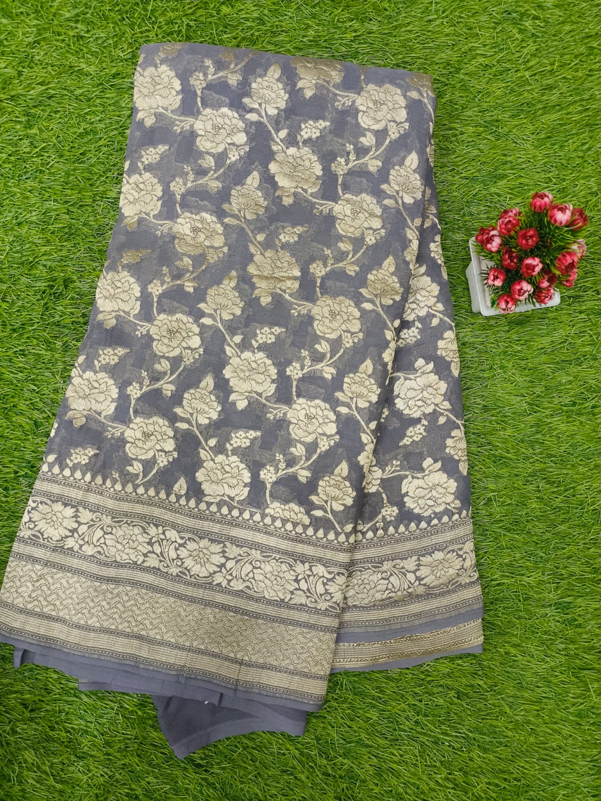 Navaratri Special Grey Colour