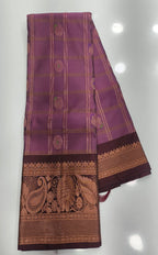 Vintage Pattu Sarees Big Checks