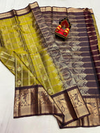 Vintage Pattu Sarees Big Checks