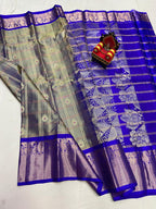 Vintage Pattu Sarees Big Checks