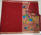 Linen Jamadhani Swan & Parrot  Model
