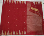 Linen Jute Saree With Temple Border