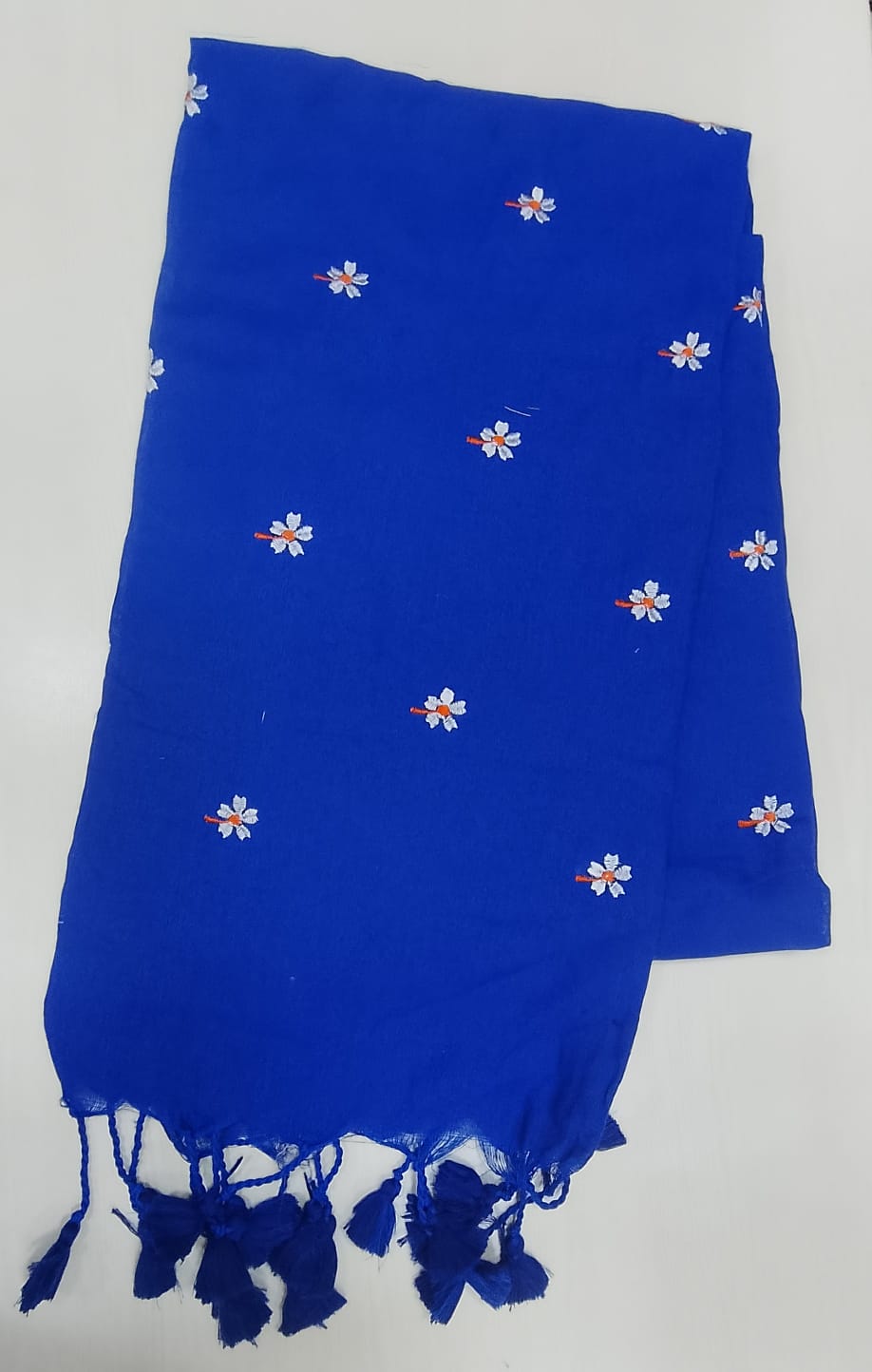 Khadi cotton sarees with floral Buta thread work