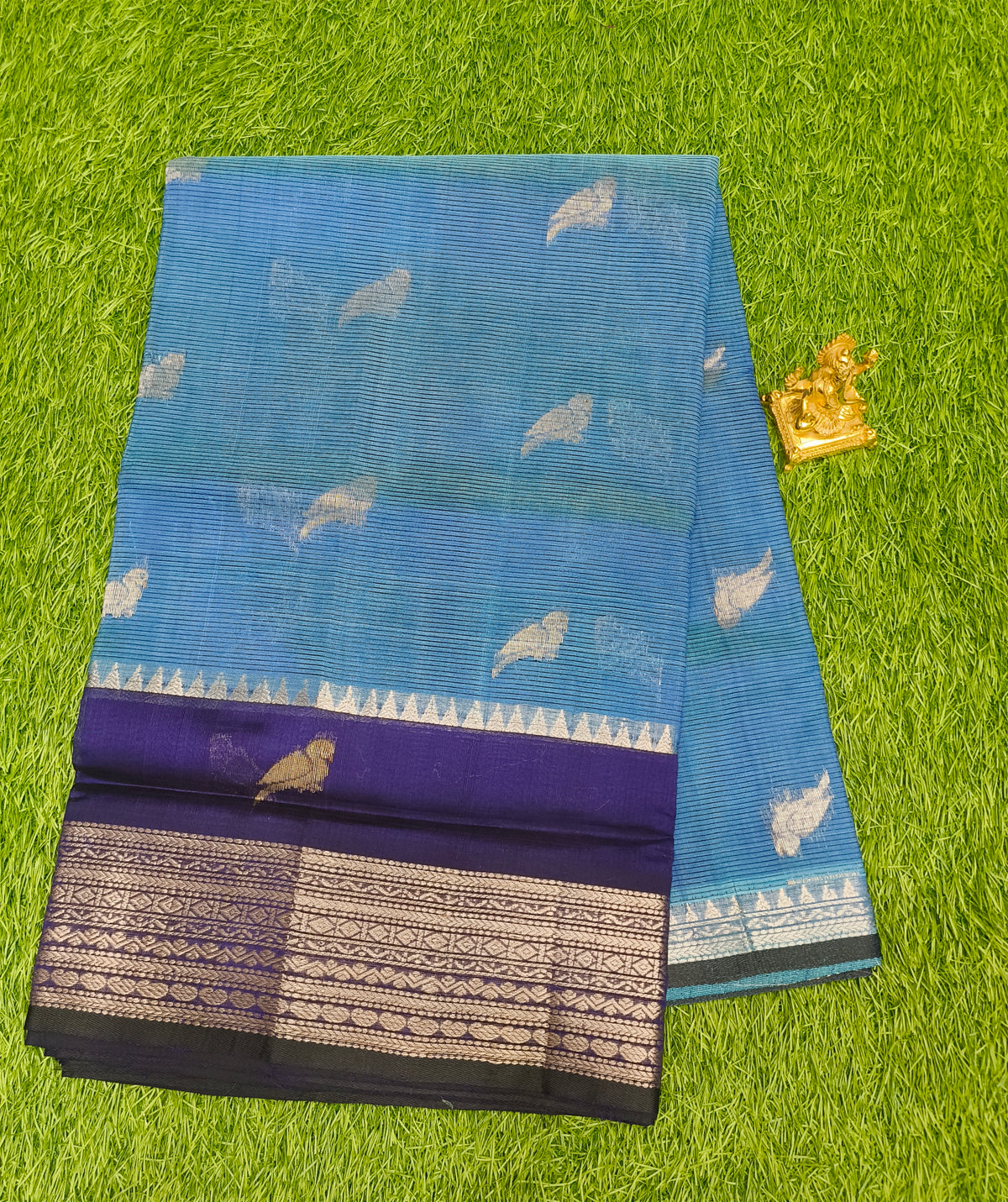 Mangalagiri Pattu Sarees With Birds Design