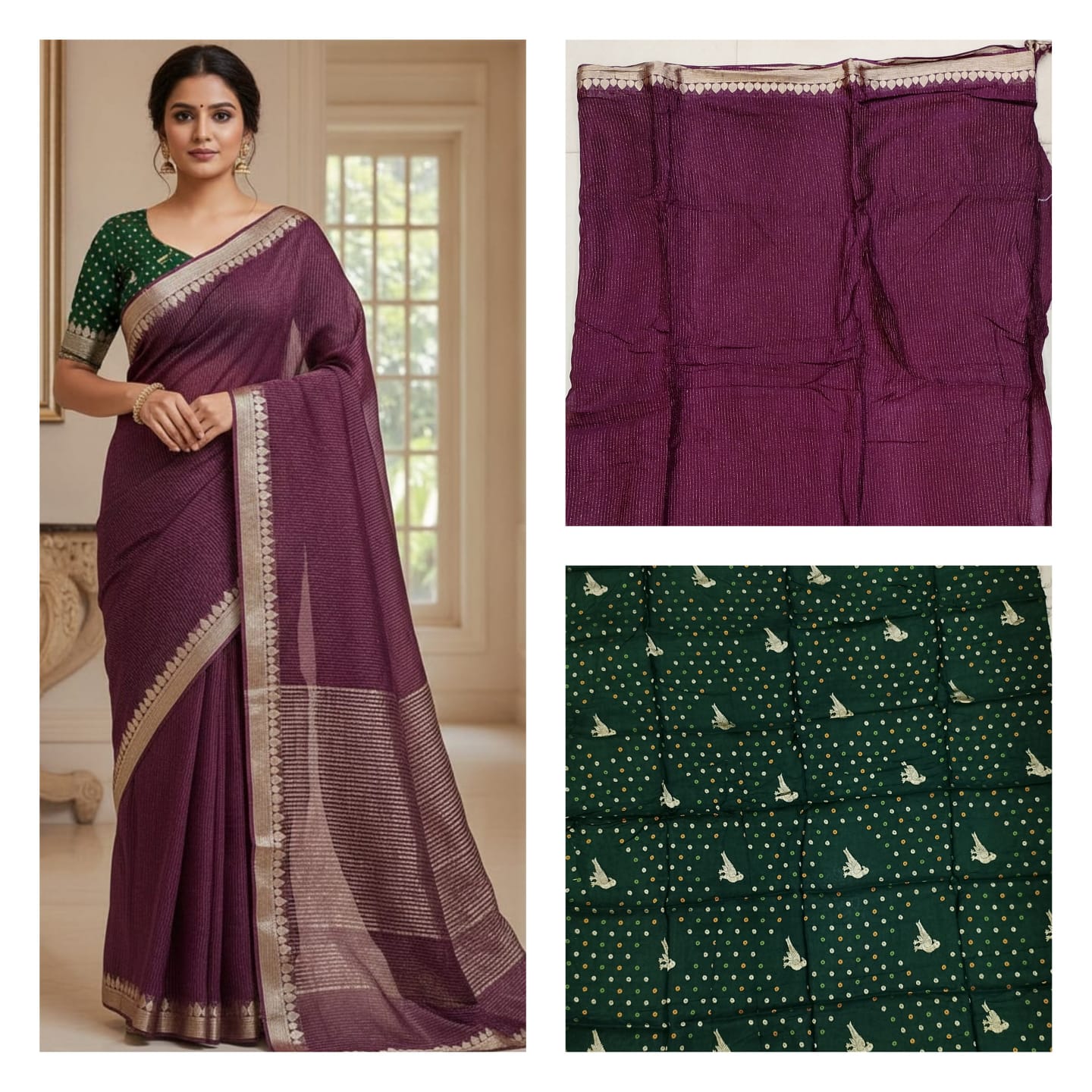Banaras jarget saree