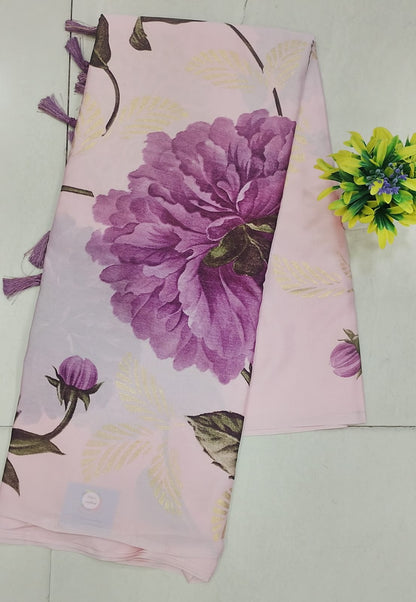 Fancy Floral print sarees