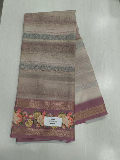 Fancy saree with soft floral printed