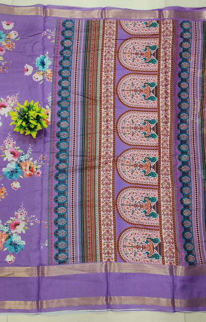 Georgette gap border sarees