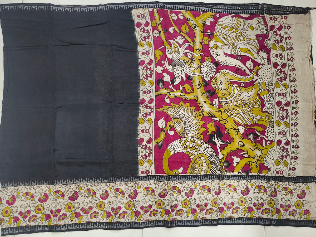 Mangalagiri kalamkari print sarees