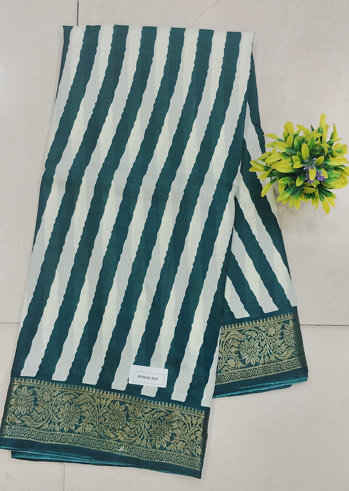 Fancy saree with strips