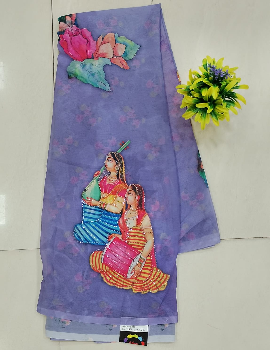 SATIN GEORGETTE SAREE