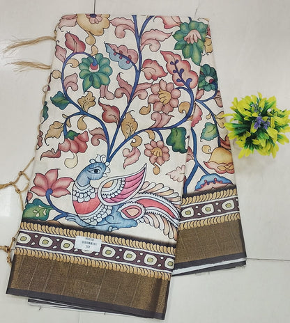 Elegant Kalamkari printed Saree