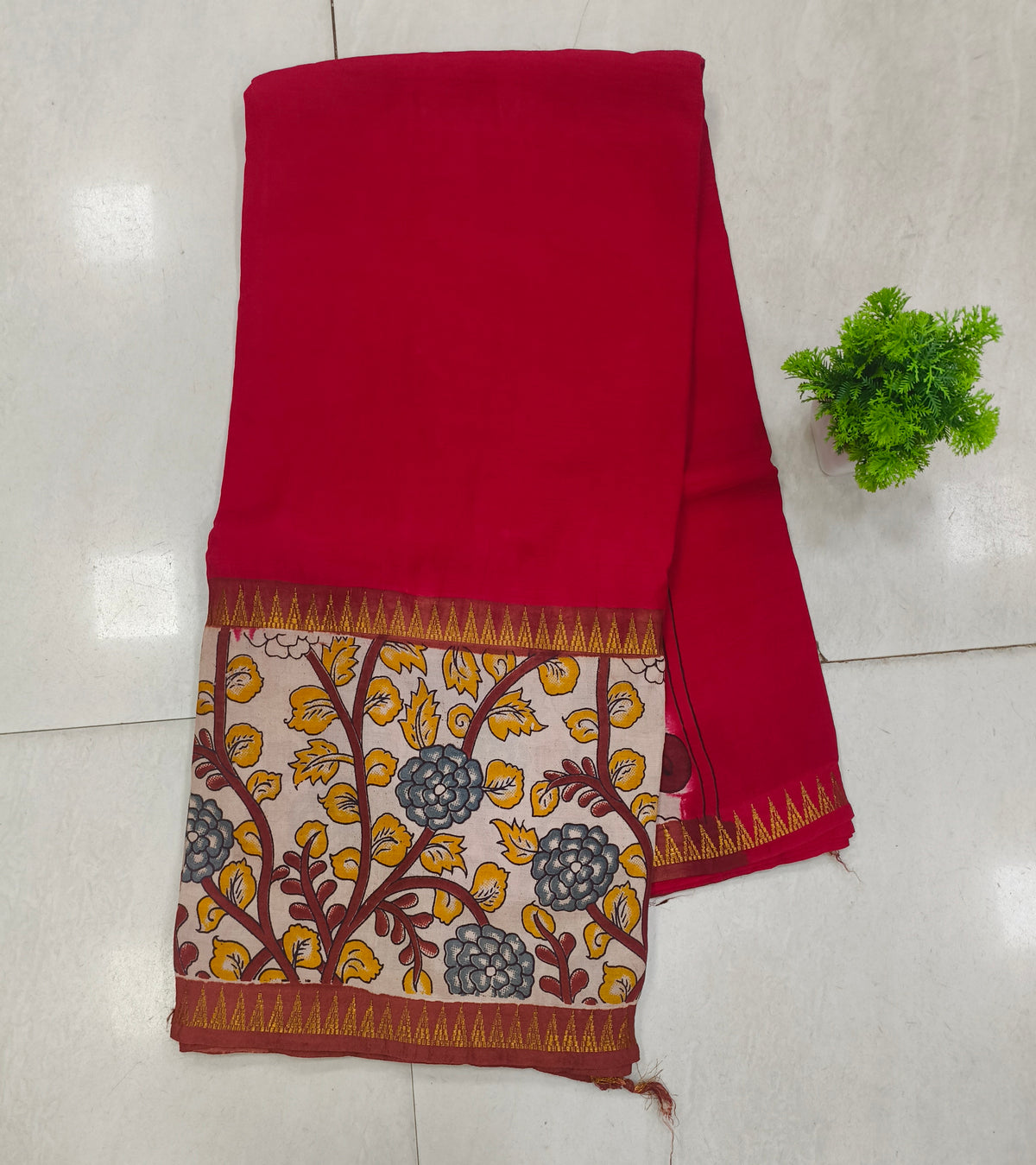 Mangalagiri kalamkari print sarees