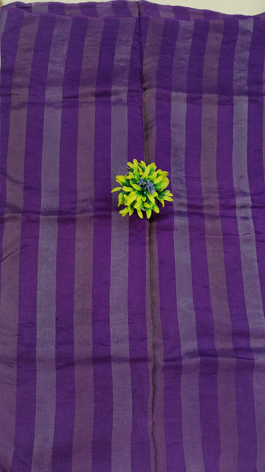 Banaras saree with contrast blouse