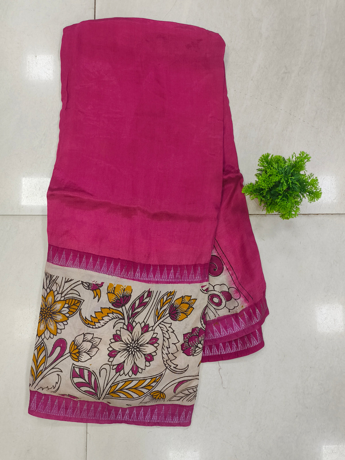 Mangalagiri kalamkari print sarees