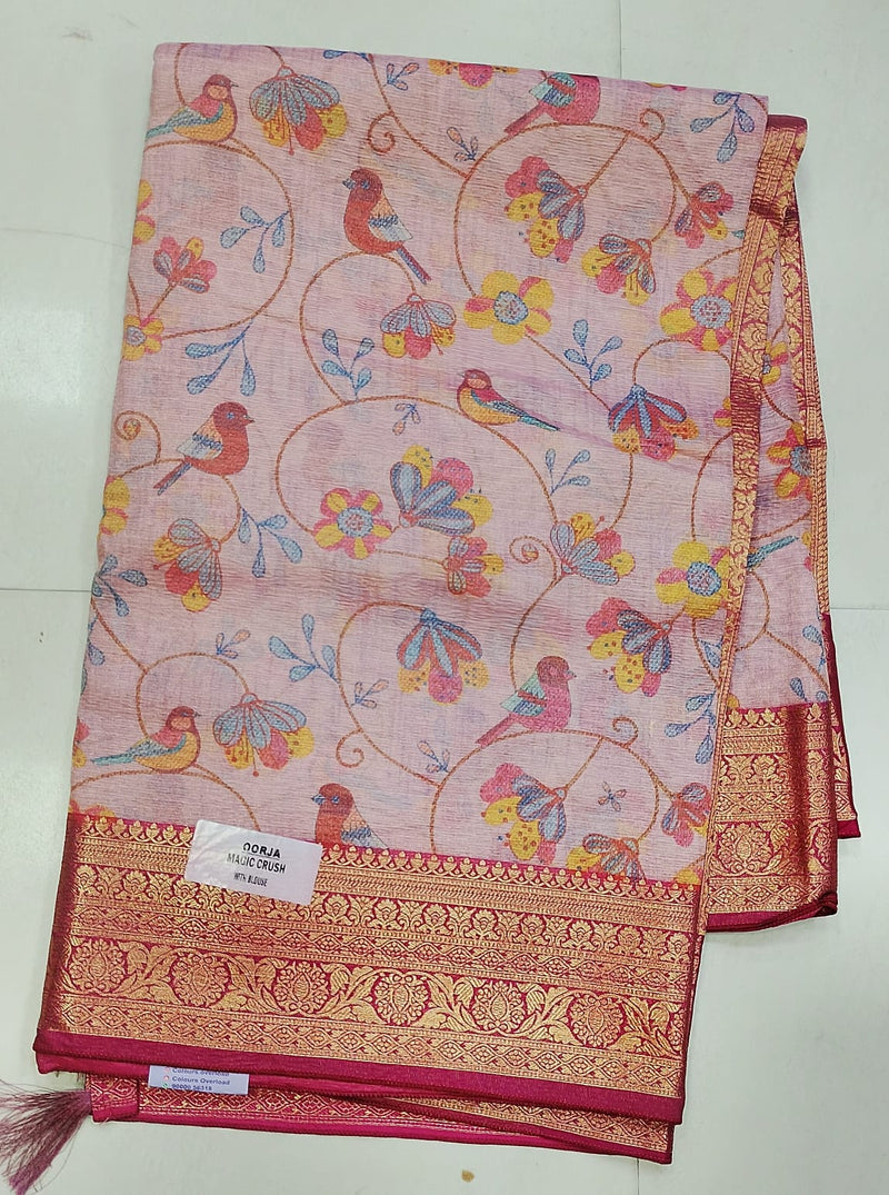 Crush Kota Sarees With Beautiful Design
