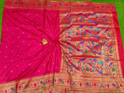 Narayanpet saree with a paithani border