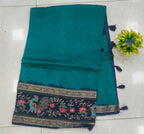 Tussar silk kalamkari Saree