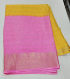 Yellow And Pink Fancy Saree