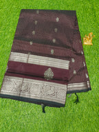 Mangalagiri Pattu Sarees With Gap Border