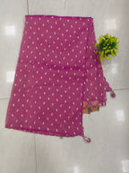 Tissue Georgette border less With Patola Weaving Blouse