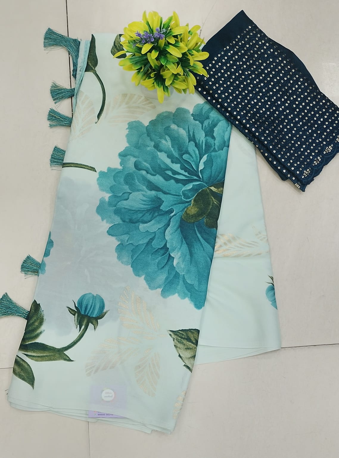 Fancy Floral print sarees