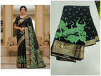 Mangala Giri Silk Sarees With Floral Weaving An Elegant Zari Border