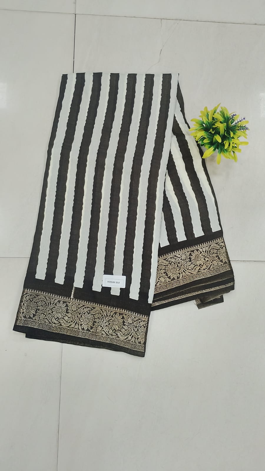 Fancy saree with strips